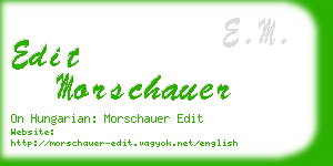 edit morschauer business card